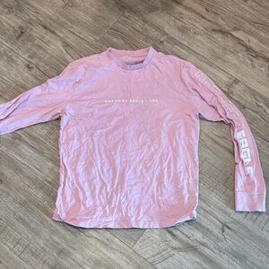 American Eagle Outfitters Light Pink Long Sleeve Tee